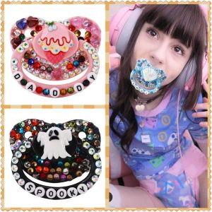 Ddlg Adult Size Onesie Unique Design Of The Abdl Pacifier Suitable For Pacifiers