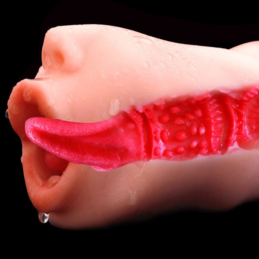 Realistic Male Pleasure Toy Adult Deep Throat Oral Simulator Compact Pocket Masturbator For Men - 3