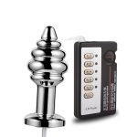 Stainless Steel Anal Player Metal Sex Toys For Adults Electro Shock Massage Butt Plug Electric - 2