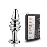 Stainless Steel Anal Player Metal Sex Toys For Adults Electro Shock Massage Butt Plug Electric - 3