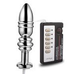 Stainless Steel Anal Player Metal Sex Toys For Adults Electro Shock Massage Butt Plug Electric - 5