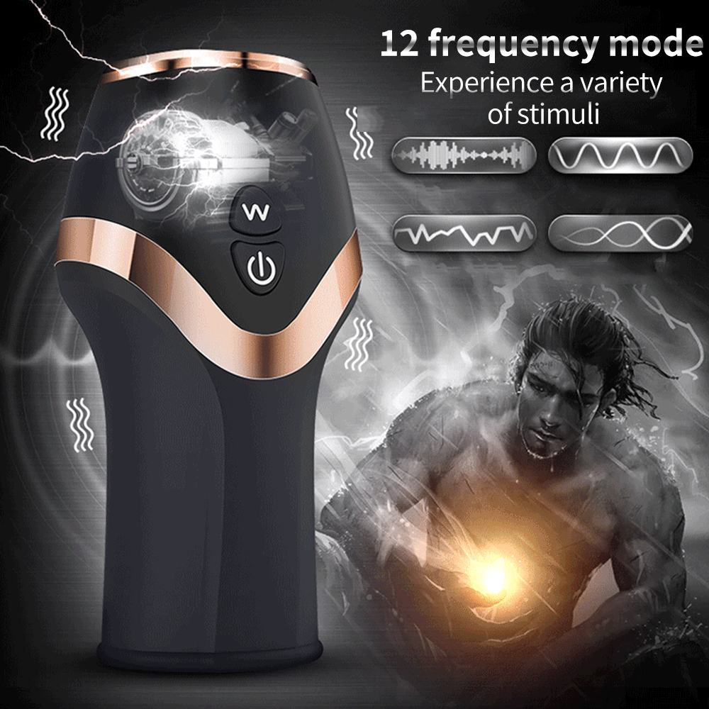 Automatic Vibrating Masturbation Cup Male Enlargement Device Penis Exercise Trainer Delay Enhancer Adult Pleasure Toy For Men - 7
