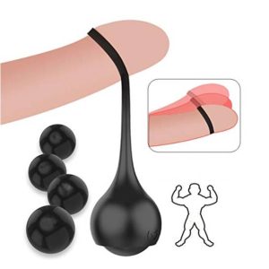 Male Physical Penis Weights Silicone Ball Stretching Extender Exercise Massager Back Gravity Ring Dumbbell Enhance T Device