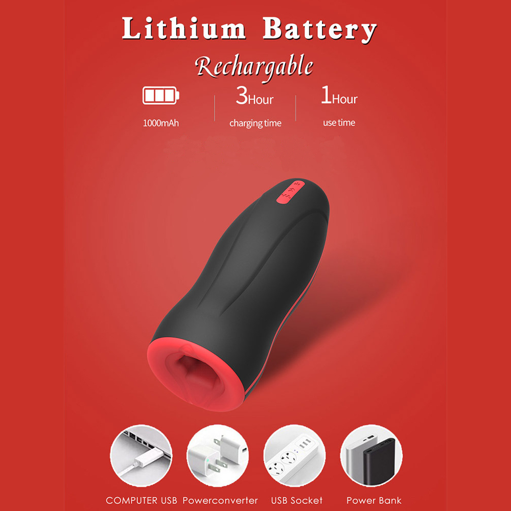 Hotboy Full Body Silicone Masturbator Waterproof Heating Vibrating Male Pleasure Aircraft Cup Toy - 3