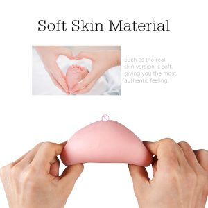 Waterproof Silicone Simulation Breast Male Masturbation Cup With Holes Skin Feeling Stimulating Orgasm Adult Products For Man - 2