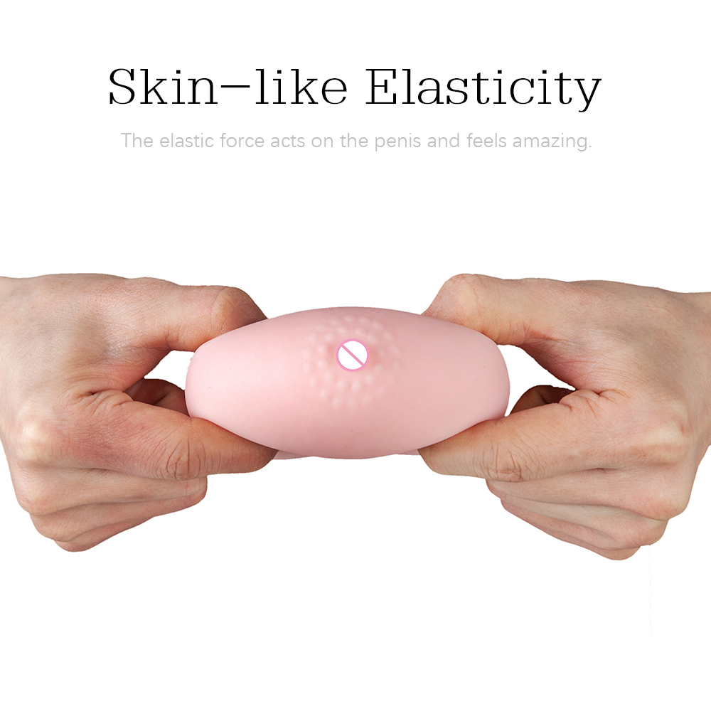 Waterproof Silicone Male Masturbation Cup Realistic Skin Feel Stimulating Orgasm Enhancer Adult Toy For Men - 5
