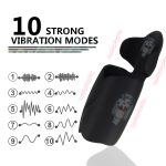 Male Masturbator Powerful 10 Modes Penis Training Tool Handheld Liquid Silicone Vibrating Toys For Prolonging Sexual Endurance - 2