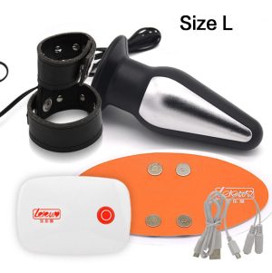 Electric Shock Anal Plug Smart App Remote Control Usb Charge Vagina Vibration Penis Ring Sex Toys For Men Masturbator - 2