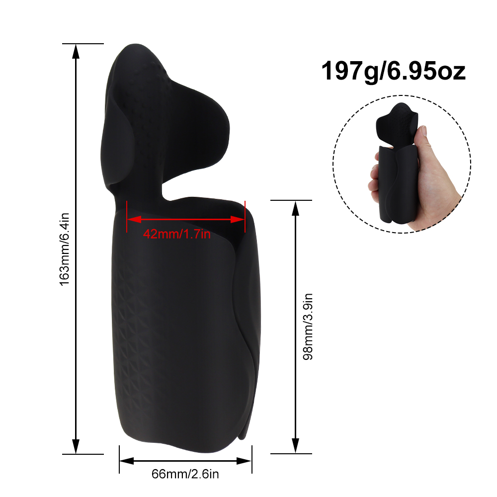 Silicone Male Masturbator With 10 Powerful Vibration Modes Handheld Penis Training Toy For Enhanced Sexual Endurance - 3
