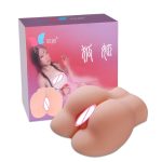 Realistic Pussy Ass Silicone Vagina Anal Free Masturbator Sex Toys Huge Life-size 2 Hole Lifelike Men Adult Toy - 6