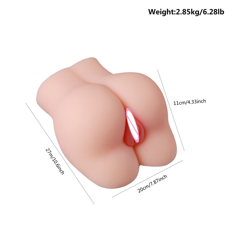 Lifesize Realistic Silicone Dualhole Masturbator Toy For Men Vaginal Anal Stimulation - 2
