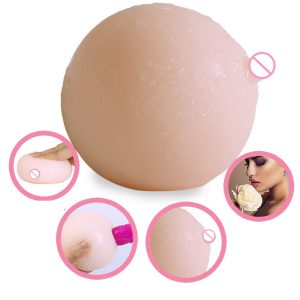8 2cm Silicone Artificial Breasts With Hole Male Masturbation Mimi Ball Adult Products Sex Toys Simulated Breast For Man