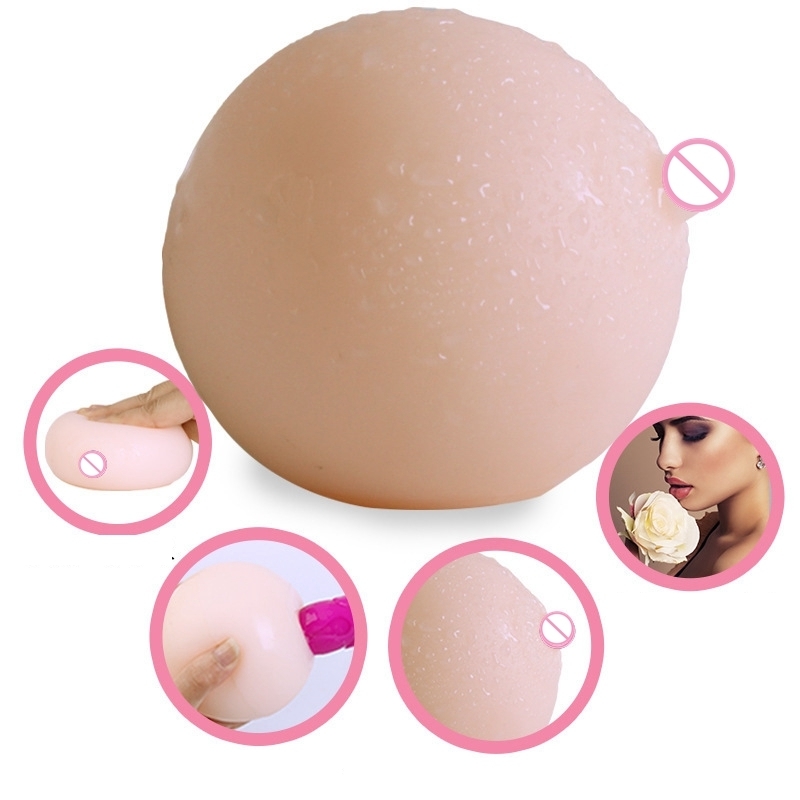 82cm Silicone Artificial Breasts Male Masturbation Toy Realistic Touch Adult Erotic Product For Men - 2