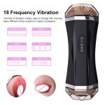 Sex Toys Adult Vibrator Oral Masturbation Cup Electric Vagina For Men Pussy Mouth Double Pocket Male - 3