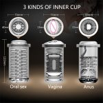 Male Masturbator Piston Automatic Telescopic Oral Sex Vaginal Anus Airbag Clamp Penis Masturbation Cup Toys For Men Machine - 5