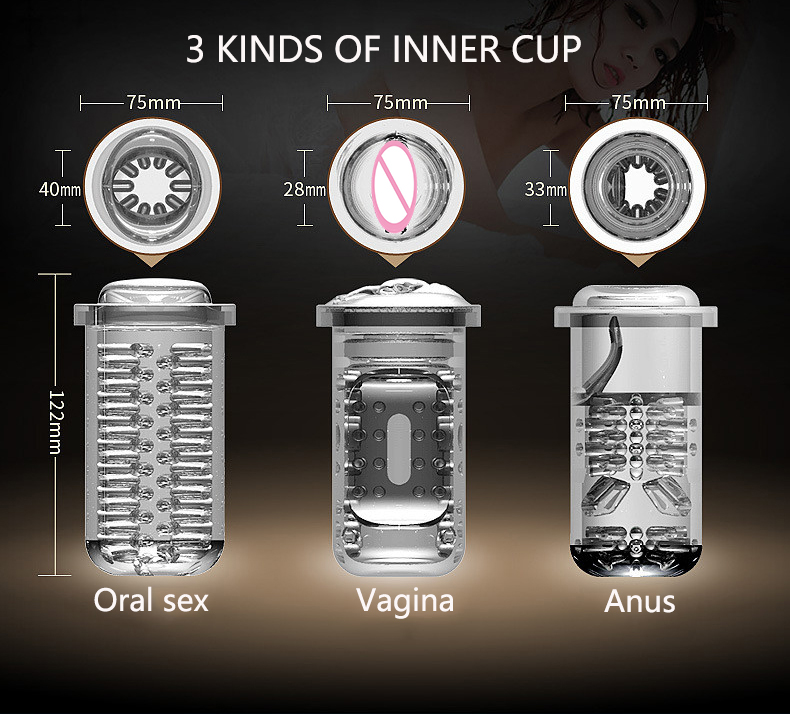 Male Masturbation Cup Machine Automatic Telescopic Piston Oral Vaginal Anus Simulator Airbag Clamp Sex Toys For Men - 9