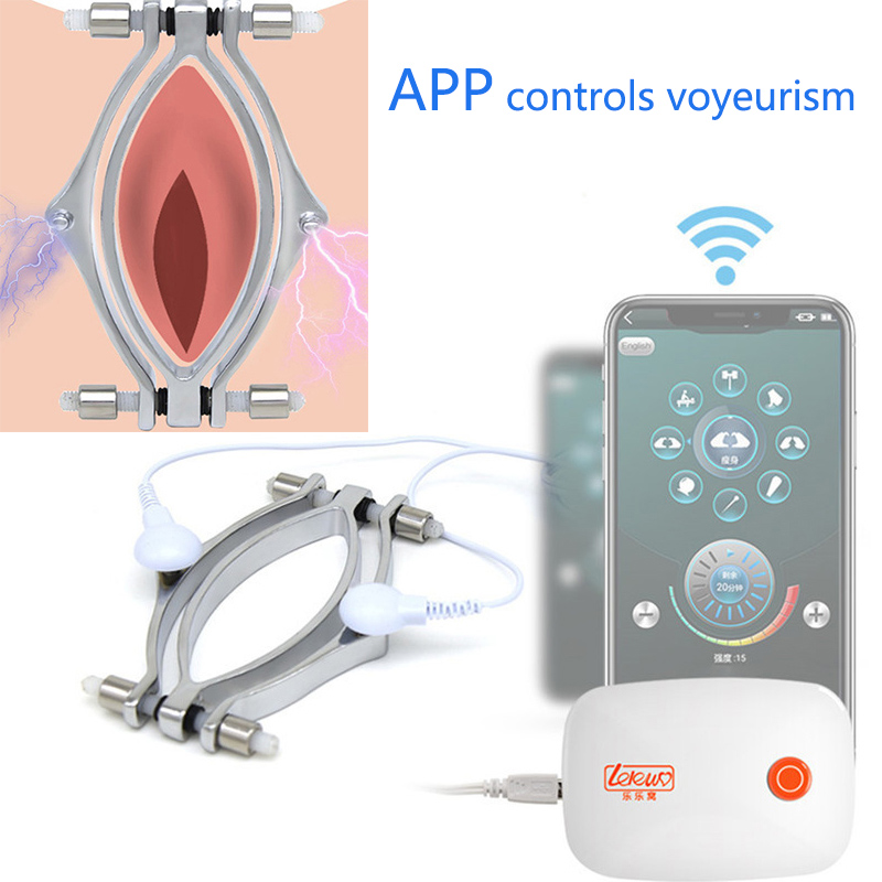 Erotic Electric Shock Labia Clip Clitoris Stimulator Bdsm Bondage Couples Flirtation And Vagina Speculum Toys - 1