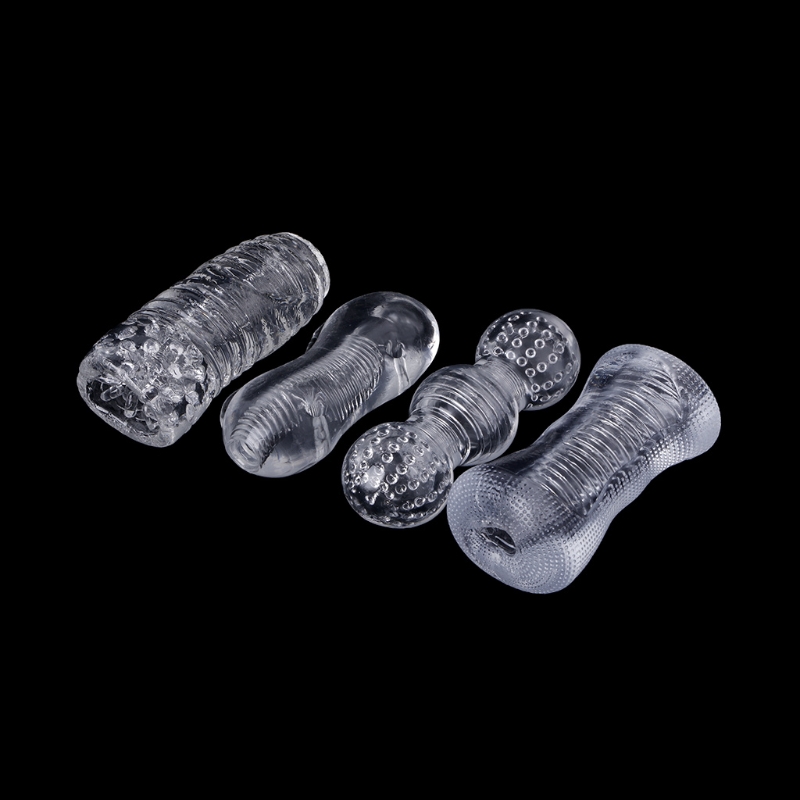 Quality Male Masturbator Sex Doll Clear Silicone 4 Styles Adult Erotic Training Toys - 2