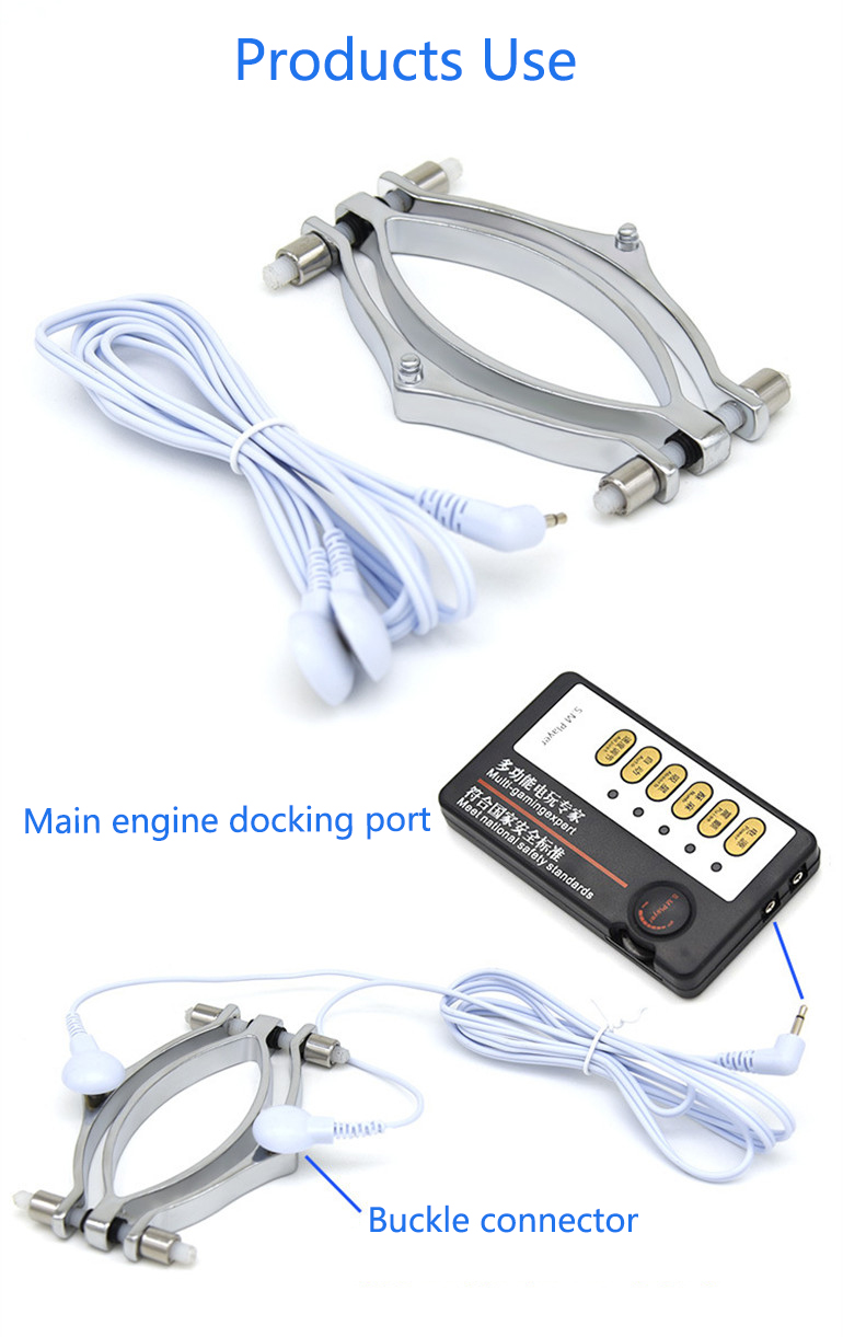 Erotic Electric Shock Labia Clip Clitoris Stimulator Bdsm Bondage Couples Flirtation And Vagina Speculum Toys - 11