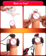 Multi Speed Penis Head Teaser Vibrating Sleeve Triple Vibrator Sex Toys For Men Masturbators - 4