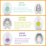 Masturbator Egg Sex Toys For 18 & Men Penis Vagina Realistic Pussy Adult Pocket Medical Silicone - 4