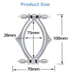 Sex Shop Electric Shock Labia Clip Clitoris Clamps Stimulator Bdsm Bondage Peeping Vagina Speculum Toys For Couples Flirting - 6