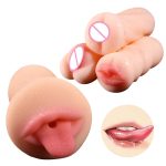 4d Realistic Deep Throat Male Masturbator Silicone Artificial Vagina Erotic Oral Sex Masculino Toy Toys For Men - 6