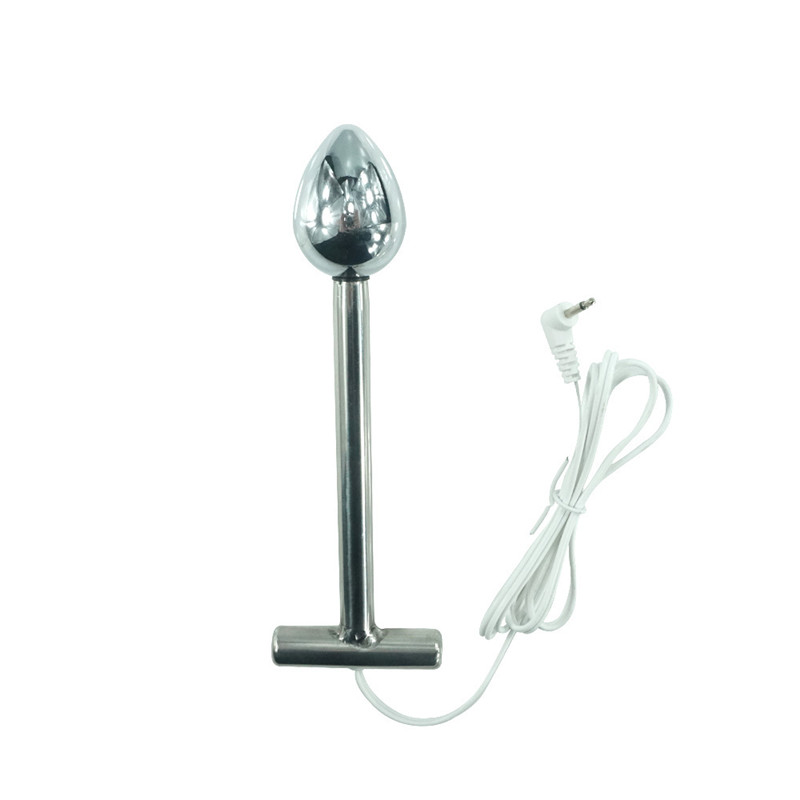 Electric Shock Large Size Prostate Massager Unisex Anal Plug Adult Toy Sexual Wellness Accessories - 1