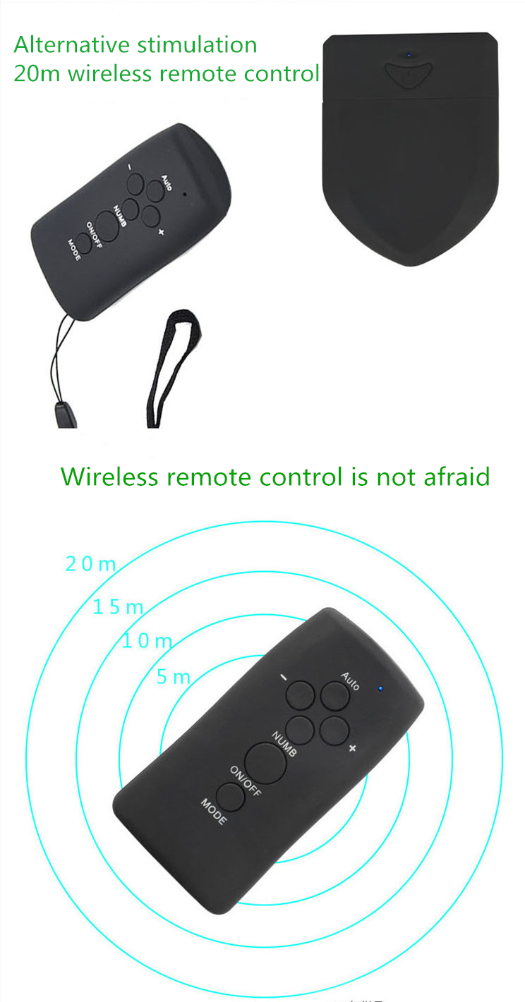Wireless Remote Electro Stimulation Metal Adult Toy Electric Shock Vaginal Anal Plugs With Bipolar Egg - 18