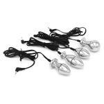 Wireless Remote Control Bipolar Egg Electric Shock Anal Plugs Metal Vaginal Balls Electro Stimulation Butt Adults Sex Toys - 3