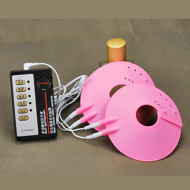 Erotic Electric Nipple Clamps Bdsm Adult Toy Womens Breast Massager Shock Therapy Female Pleasure Enhancer - 3