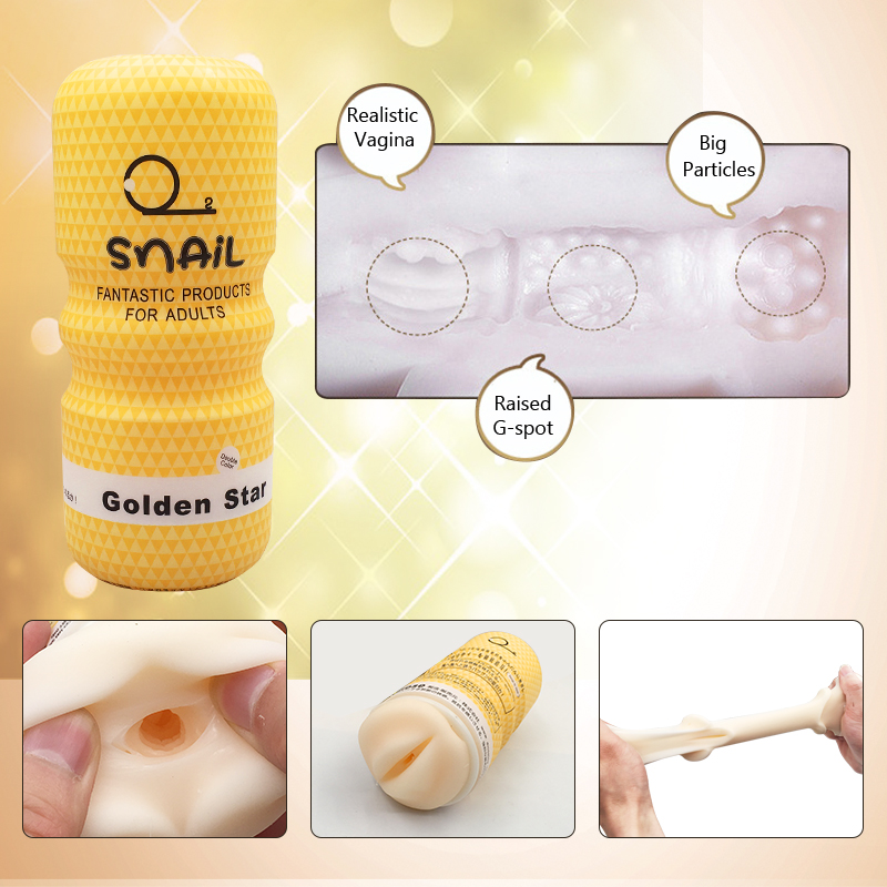 Silicone Male Masturbator Realistic Vagina Sex Toy For Adult Men Easytoclean Pleasure Device - 5