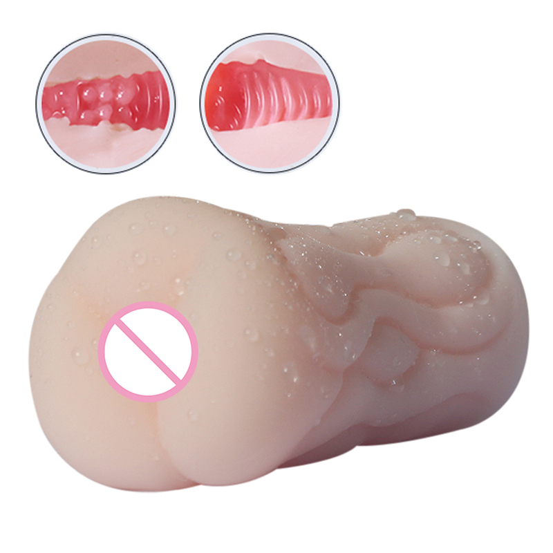 Silicone Male Masturbator Cup Realistic Vagina And Anus Sex Toys For Men Artificial Masturbador - 3