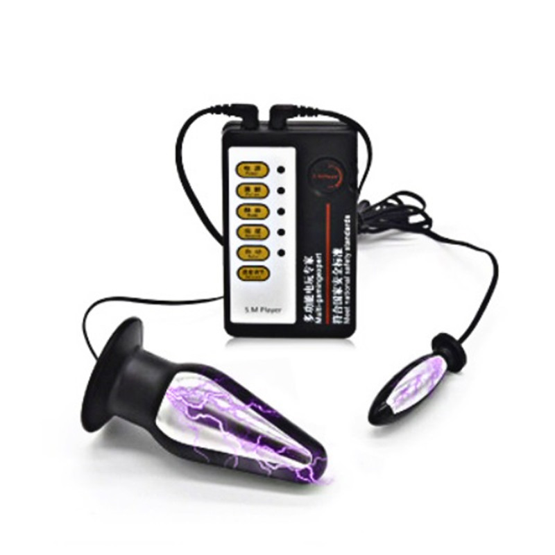 Electrostimulation Prostate Massager Unisex Analvaginal Plug Vibrator Highintensity Sex Toy For Pleasure Masturbation - 1