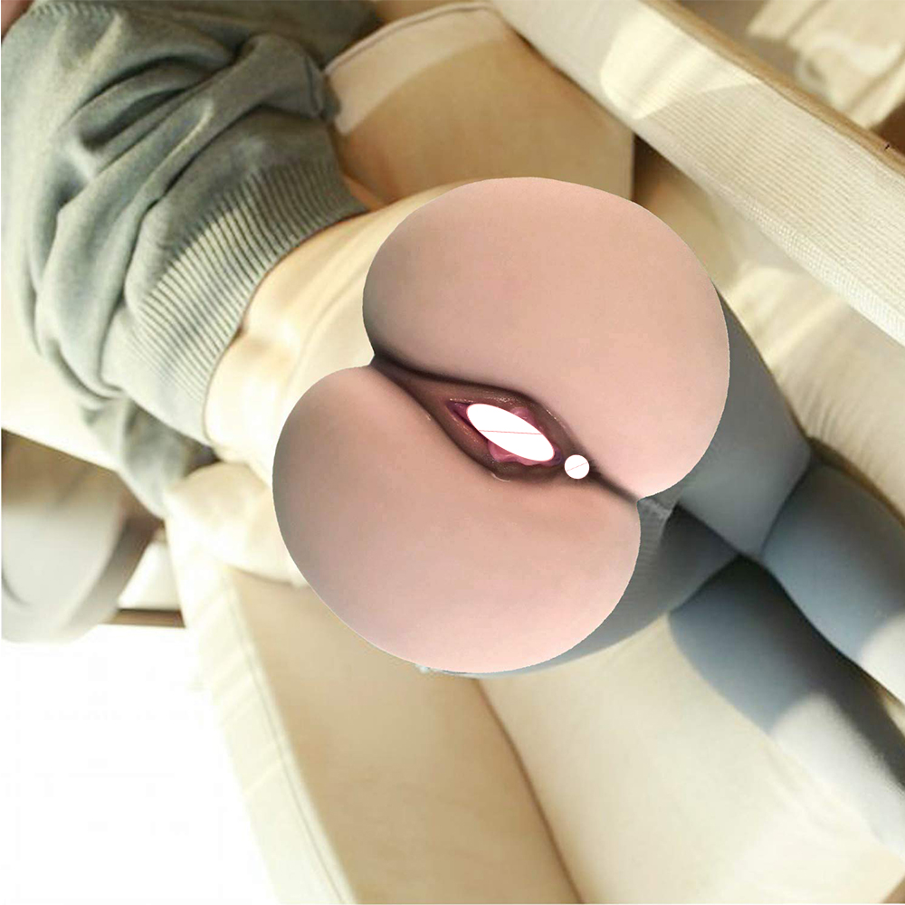 Lifelike Dual Hole Silicone Adult Toy For Men Realistic 3d Vagina And Anal Experience - 2