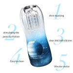Clear Real Vagina Male Masturbator Cup Adult Endurance Exercise Pocket Pussy Soft Silicone Transparent Sex Toys For Man - 2
