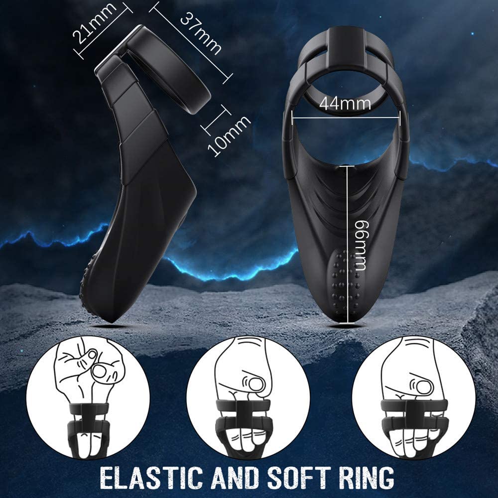 10mode Male Vibrating Cock Ring Automatic Training Device Penis Delay Enhancer Mens Masturbator Gay Sex Toy - 4