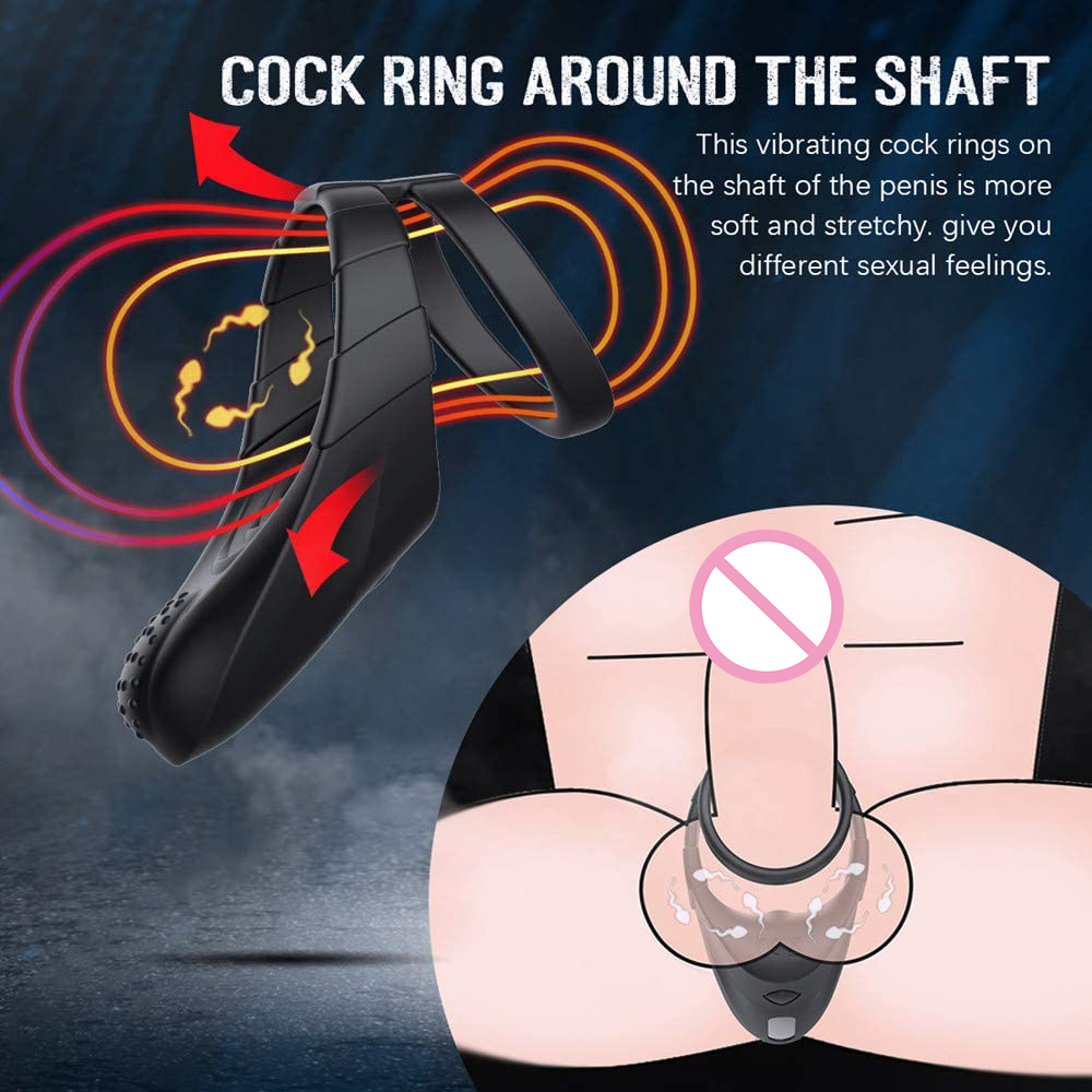10mode Male Vibrating Cock Ring Automatic Training Device Penis Delay Enhancer Mens Masturbator Gay Sex Toy - 2