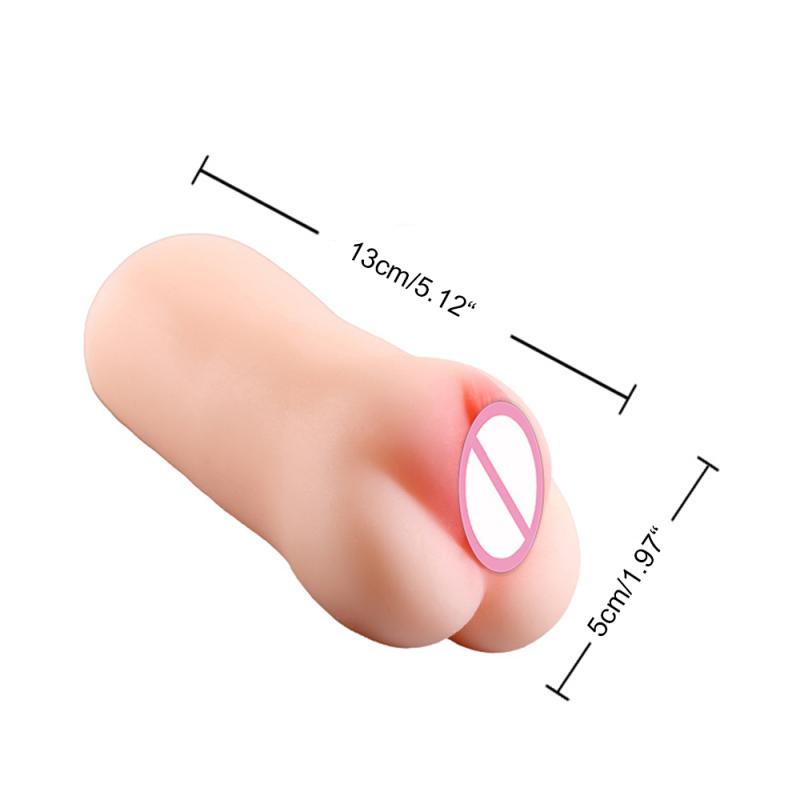 Mens Pleasure Enhancer Silicone Masturbation Cup With Vaginal Oral Anal Simulators Adult Sex Toy Vibrator - 3