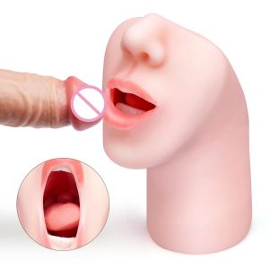4d Realistic Male Deep Throat Sweet Soft Mouth Lips Masturbators Pussy Artificial Vagina Sex Toys For Men - 3