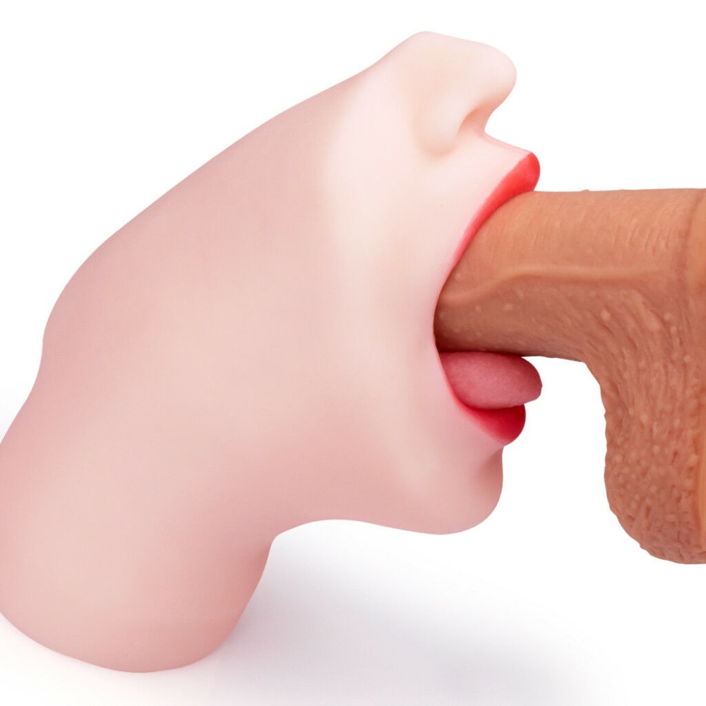 4d Realistic Male Masturbator With Soft Mouth Lips Deep Throat Feel Artificial Vagina Sensual Sex Toys For Men - 2