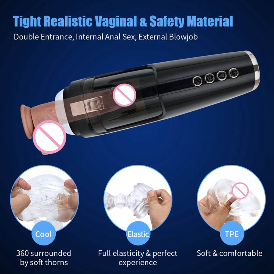 Deluxe Automatic Male Masturbator With Highspeed Thrusting Authentic Sex Voice And Multimode Features Adult Pleasure Device - 5