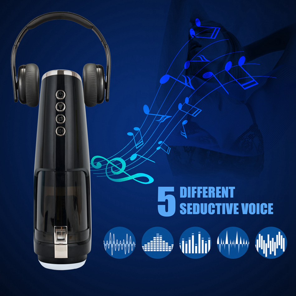 Deluxe Automatic Male Masturbator With Highspeed Thrusting Authentic Sex Voice And Multimode Features Adult Pleasure Device - 4