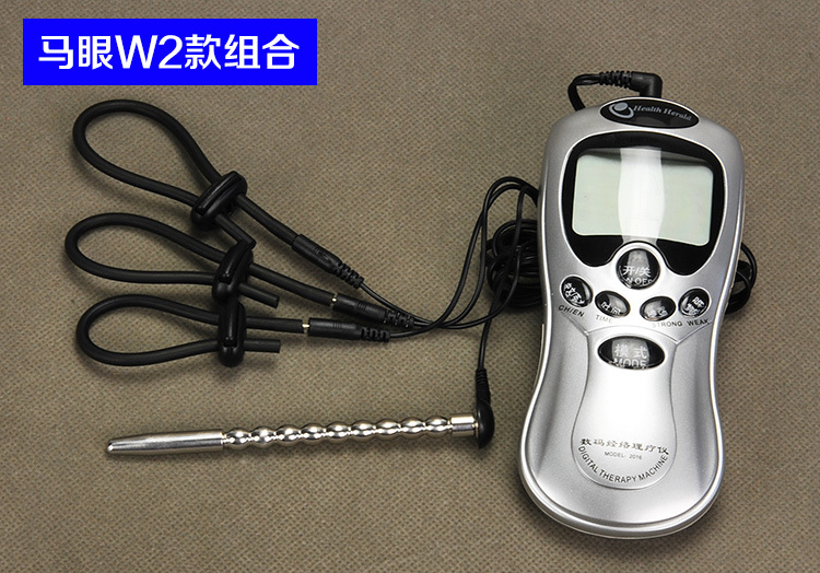 Electrostimulation Metal Urethral Plug Delay Ejaculation Ring Mens Pleasure Enhancement Toy - 3
