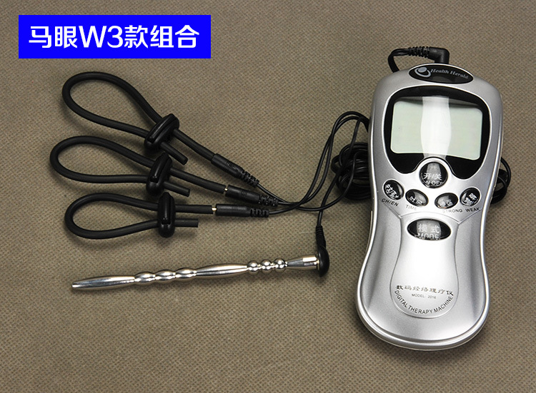 Electrostimulation Metal Urethral Plug Delay Ejaculation Ring Mens Pleasure Enhancement Toy - 4
