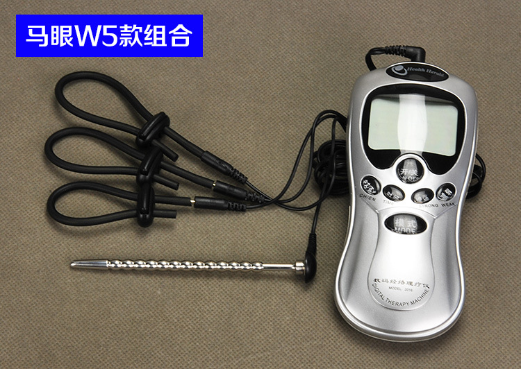 Electrostimulation Metal Urethral Plug Delay Ejaculation Ring Mens Pleasure Enhancement Toy - 6