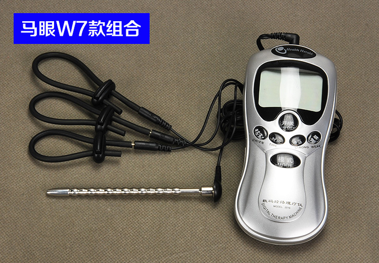 Electrostimulation Metal Urethral Plug Delay Ejaculation Ring Mens Pleasure Enhancement Toy - 8