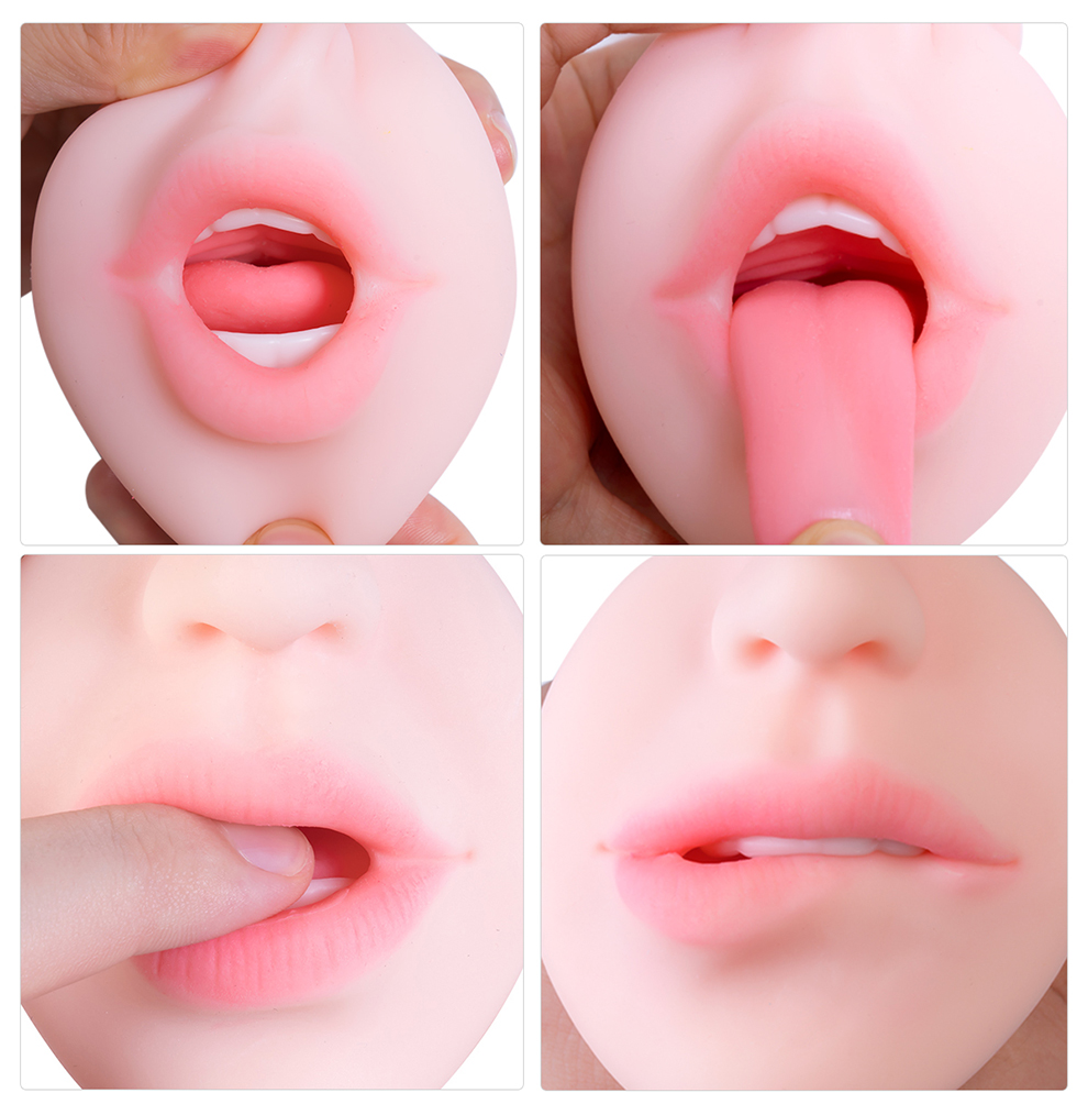 Zemalia Mens Dual Stimulation Silicone Masturbator Realistic Vagina And Oral Sex Vibrator Toy - 3