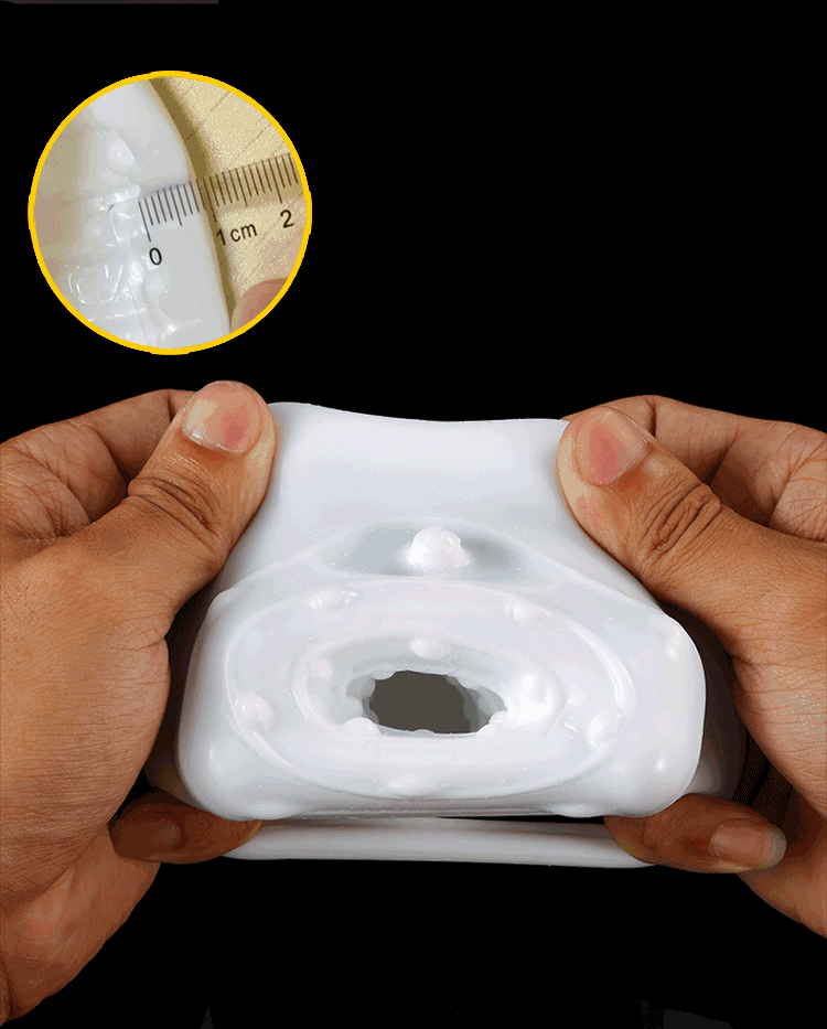 Silicone Male Masturbator Penis Sleeve Sex Toy Discreet Intimate Adult Pleasure Device - 4