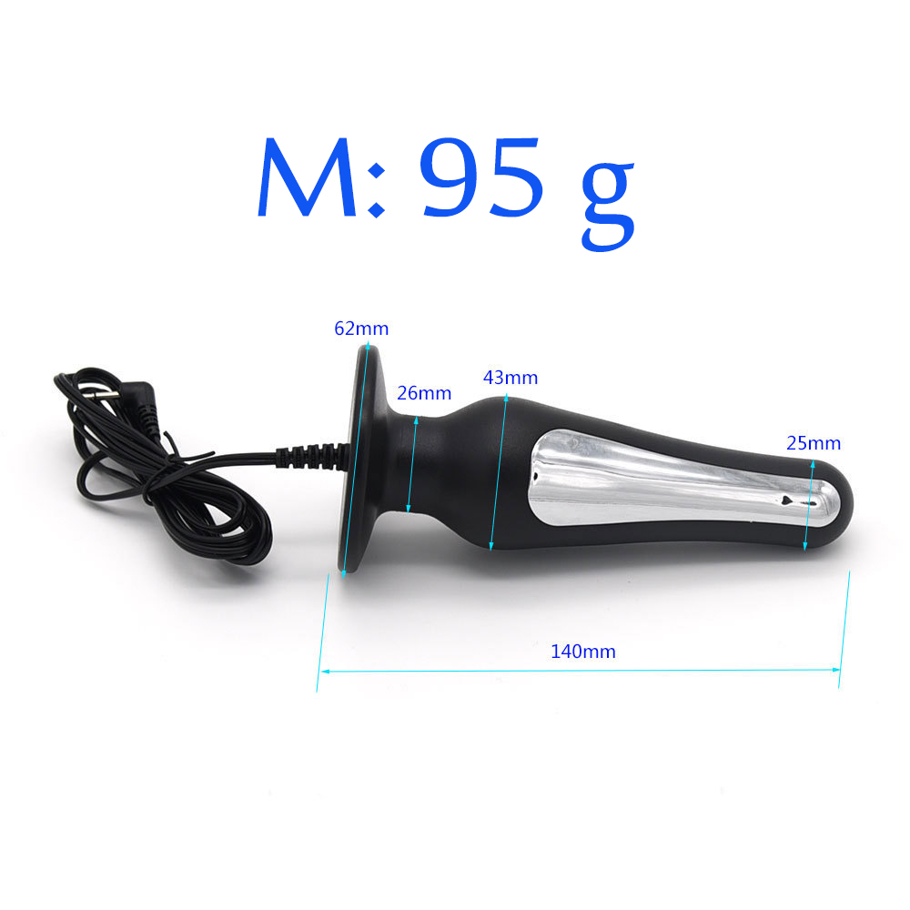 Wireless Penis Ring Anal Plug Remote Control Electro Stimulating Couples Sex Toy Masturbator - 5